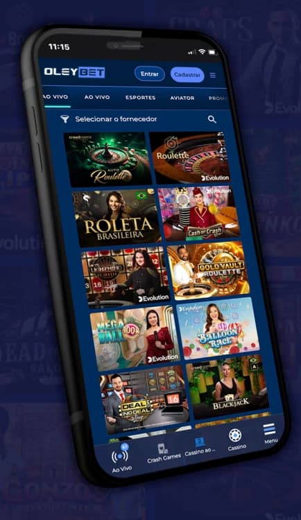 Captura de tela da secção exclusiva dos Jogos Crash na plataforma Oleybet