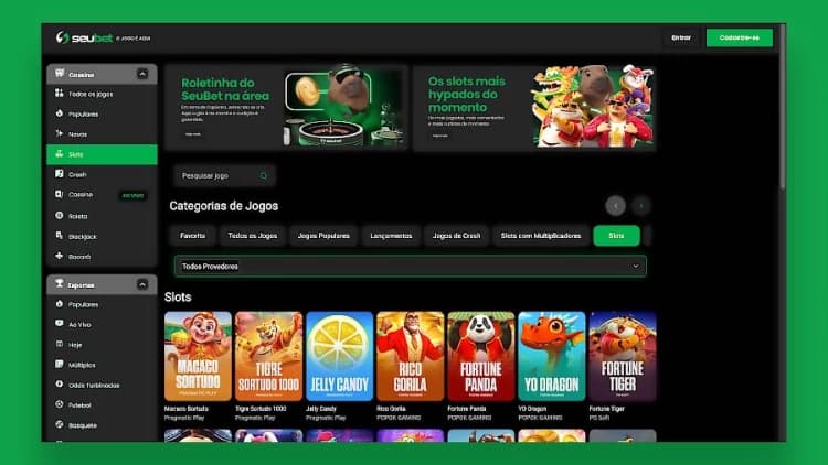 Captura de tela Catálogo de slots da Seubet