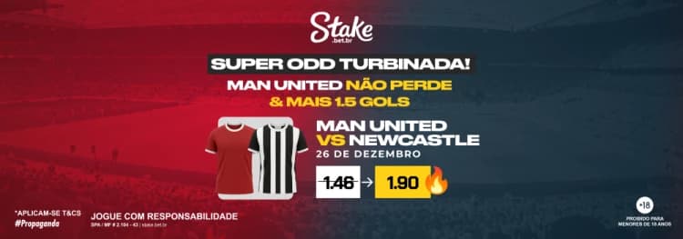 Boxing Day: Odd Turbinada na Stake para Manchester United x Newcastle!
